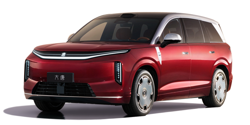 BYD DA TANG EV, front three-quarter view facing left; model recognition reference, specifications vary by year and market