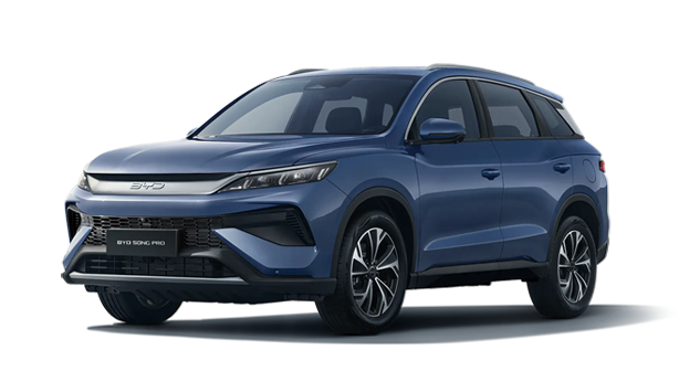 BYD SONG PRO DM-i Flex, official model recognition image; powertrain, year and market specifications may differ