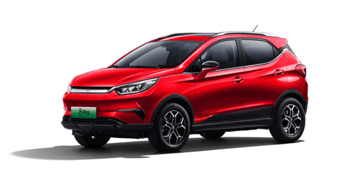 BYD Yuan Pro China, red compact SUV, front three-quarter view; model recognition reference, specifications vary by year and market